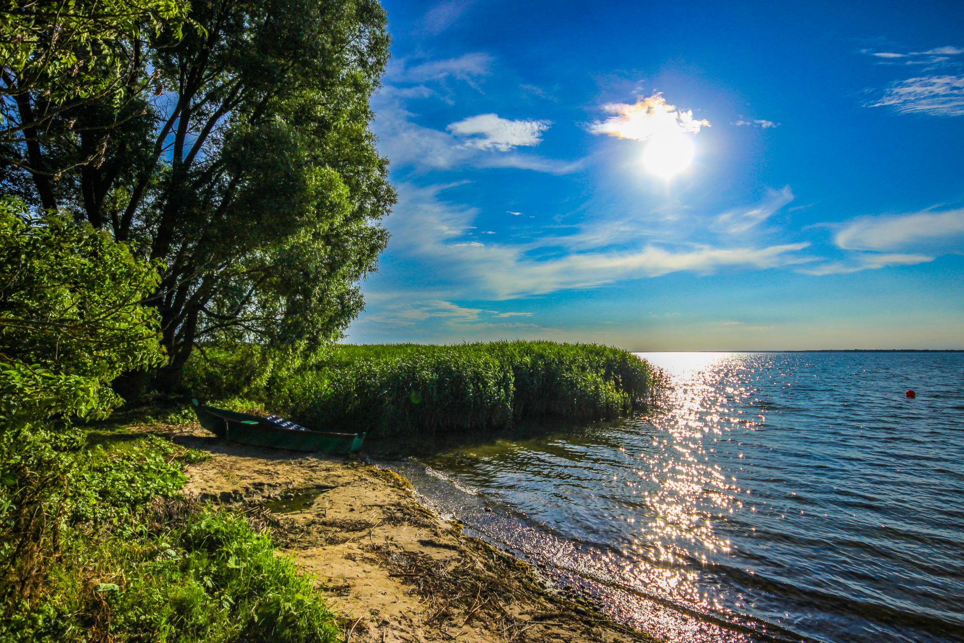 Plaża nad Jeziorem Drwęckim